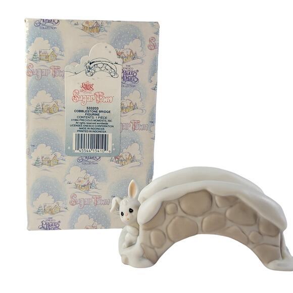 Precious Moments Sugar Town Cobblestone Bridge Figurine Enesco 533203 1994 - Picture 1 of 16